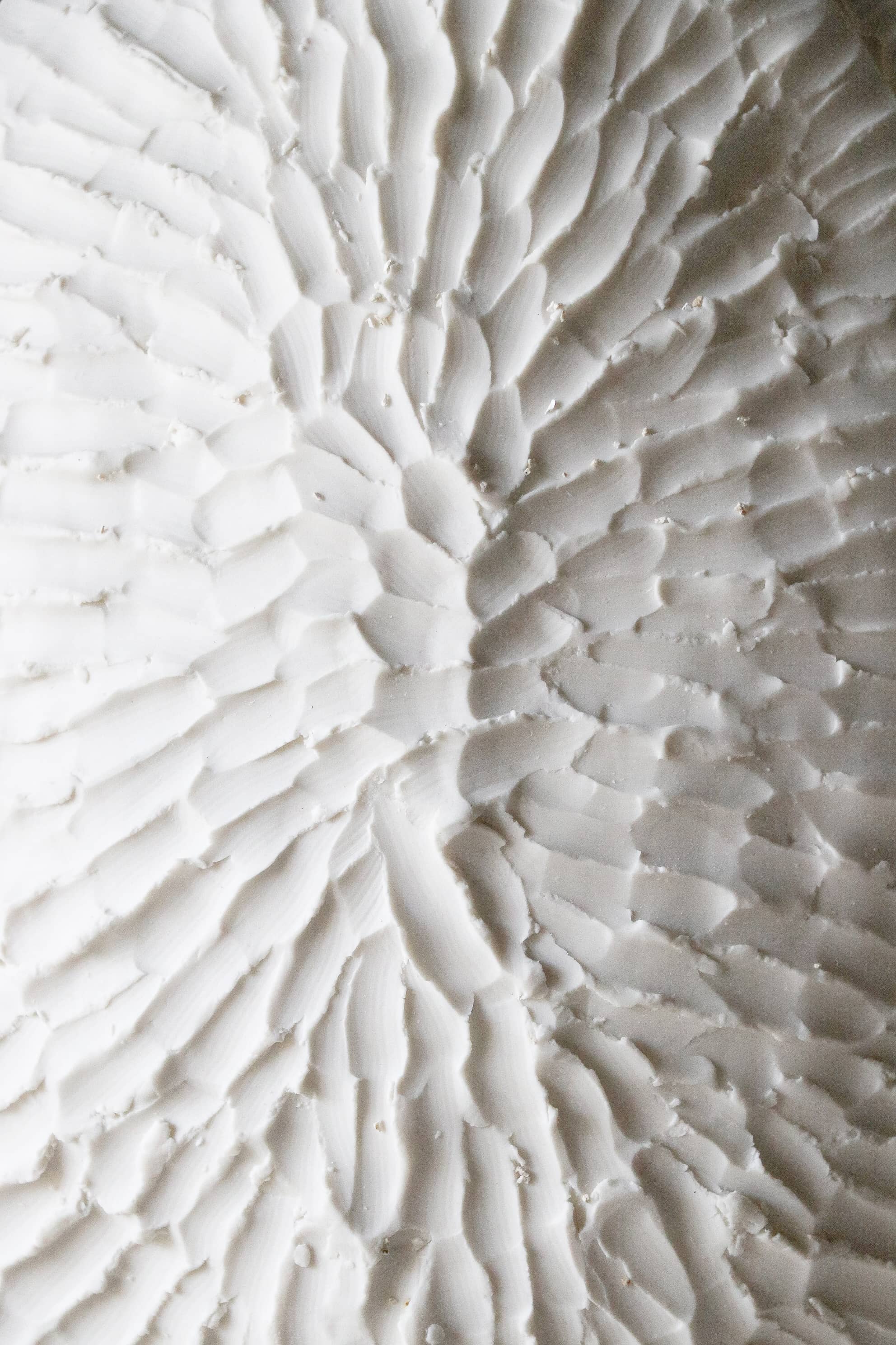 Applique en porcelaine blanche Empreintes