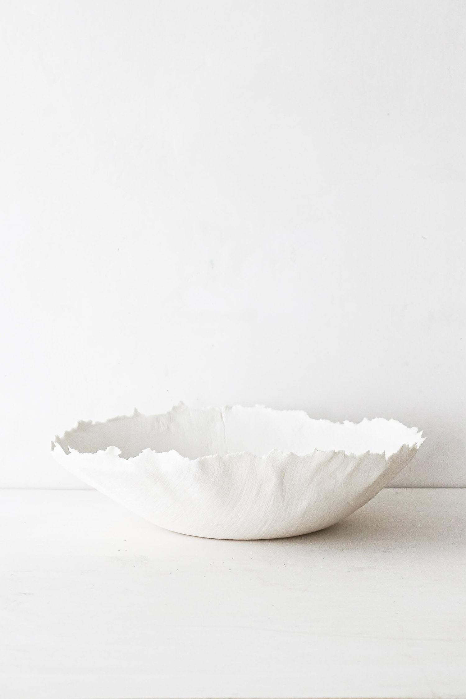 Grande Coupelle en porcelaine Lin ronde