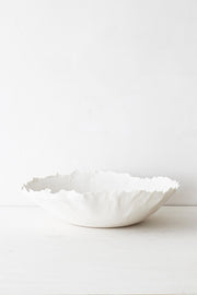 Grande Coupelle en porcelaine Lin ronde