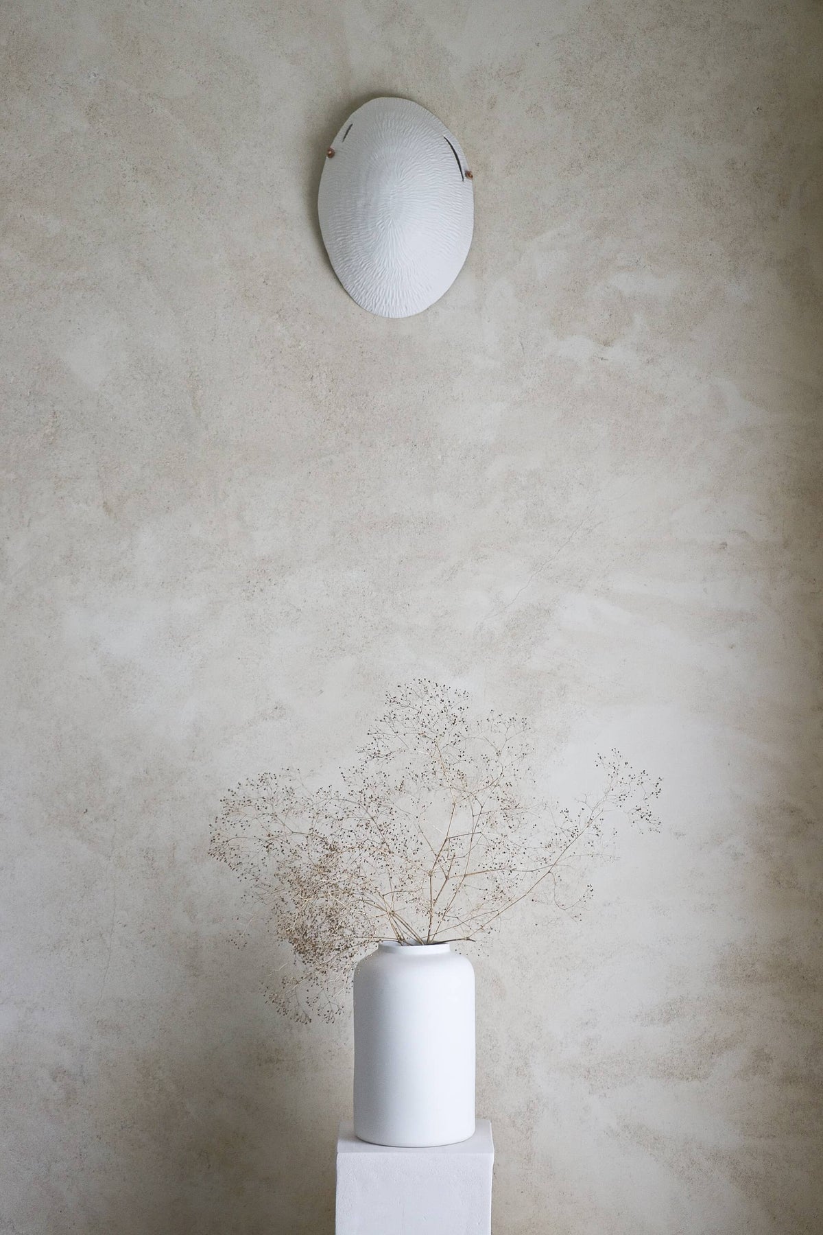 Applique en porcelaine blanche Empreinte 2