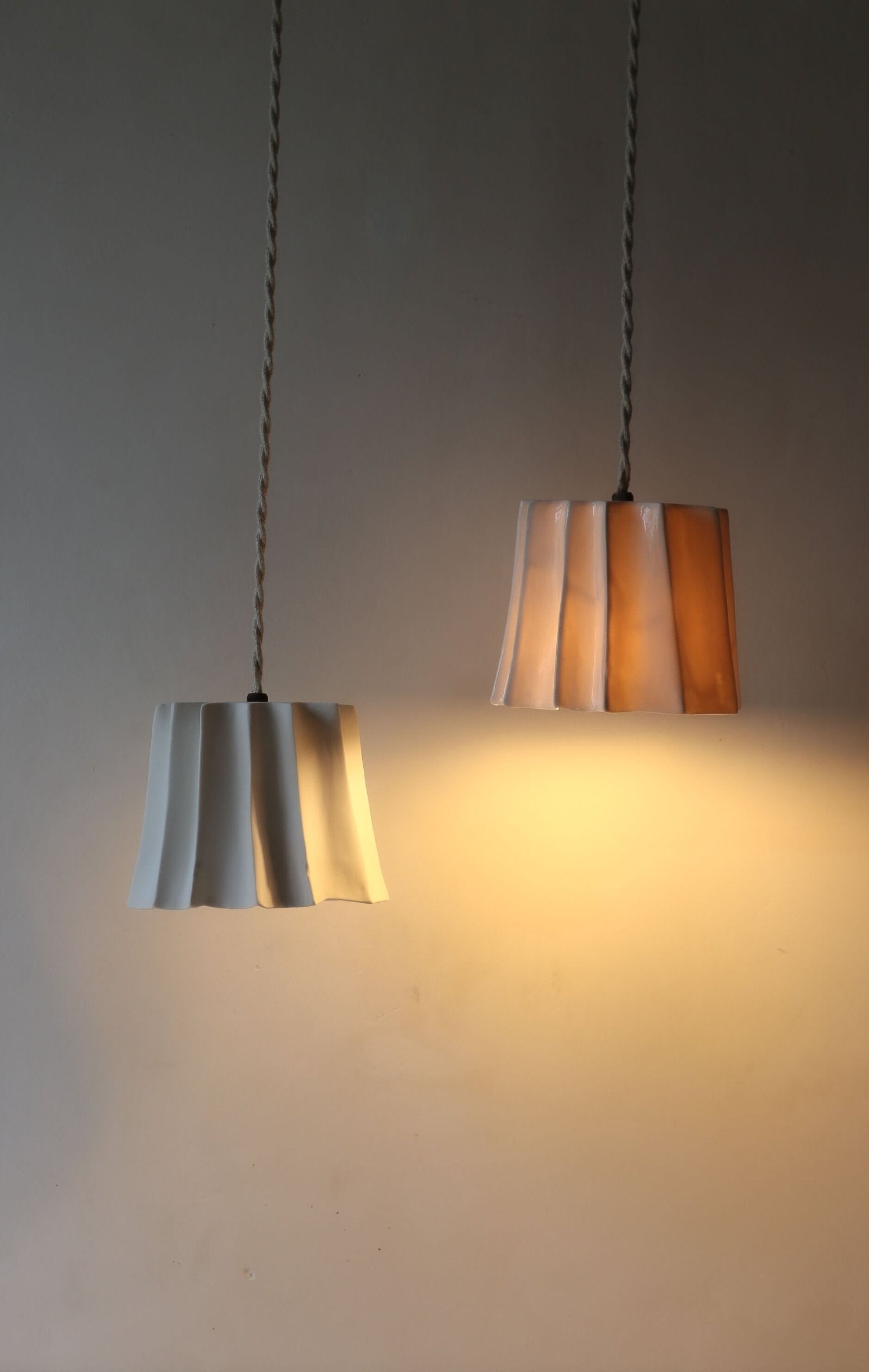 Suspension en porcelaine Canelé