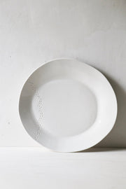 Grande assiette en porcelaine Point