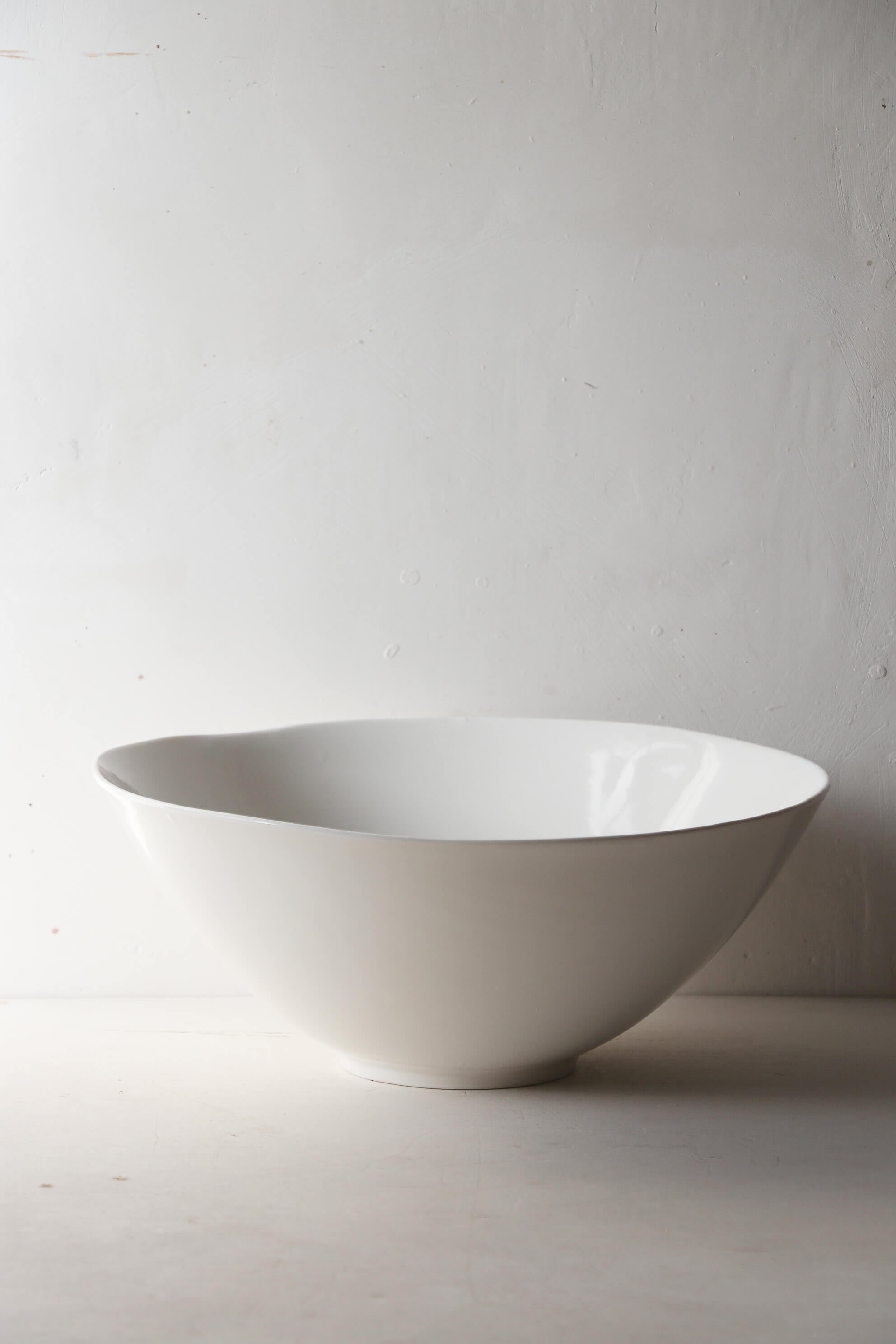 Grand Saladier en porcelaine évasé Simple